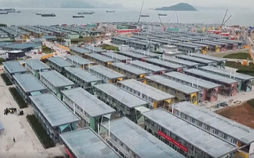 Bantuan ke Hong Kong untuk melawan epidemi 丨Guangya Aluminium membantu pembangunan proyek isolasi komunitas Penny's Bay dan Kai Tak di Hong Kong